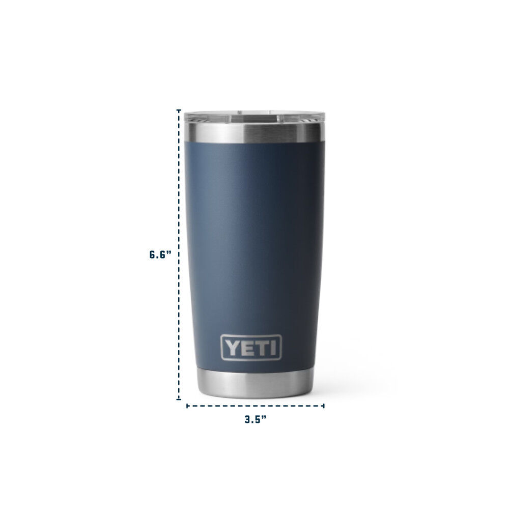 YETI Rambler 20 Oz Tumbler with Magslider Lid White, large image number 6