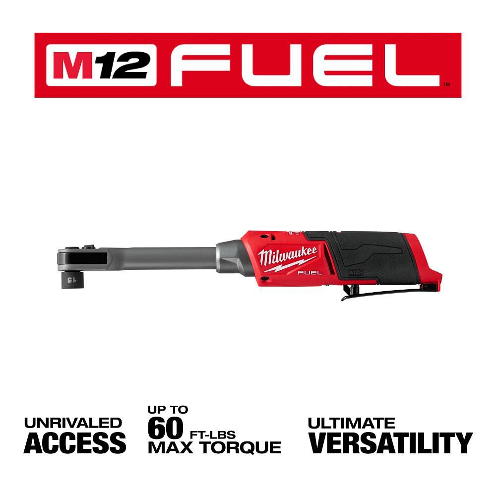 Milwaukee M12 FUEL INSIDER Extended Reach Box Ratchet (Bare Tool), large image number 3