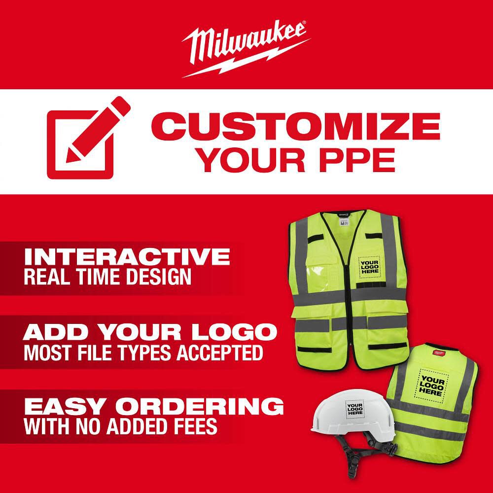 Milwaukee BOLT White Full Brim Vented Safety Helmet Type 2 Class C & Cooling Fan Bundle, large image number 12