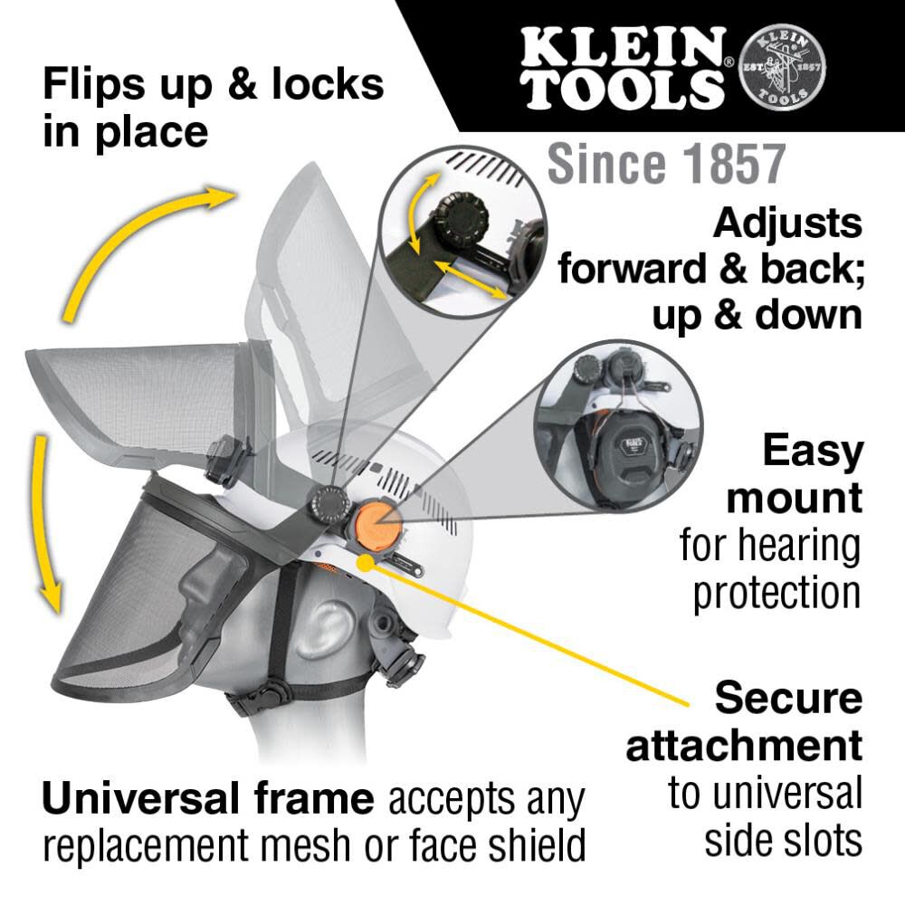 Klein Tools Replacement Face Shield Lens, Gray, large image number 2