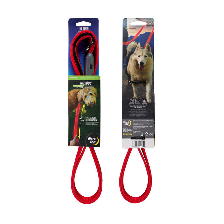 Nite Ize NiteDog Rechargeable LED Leash, Red/Red LED, large image number 2