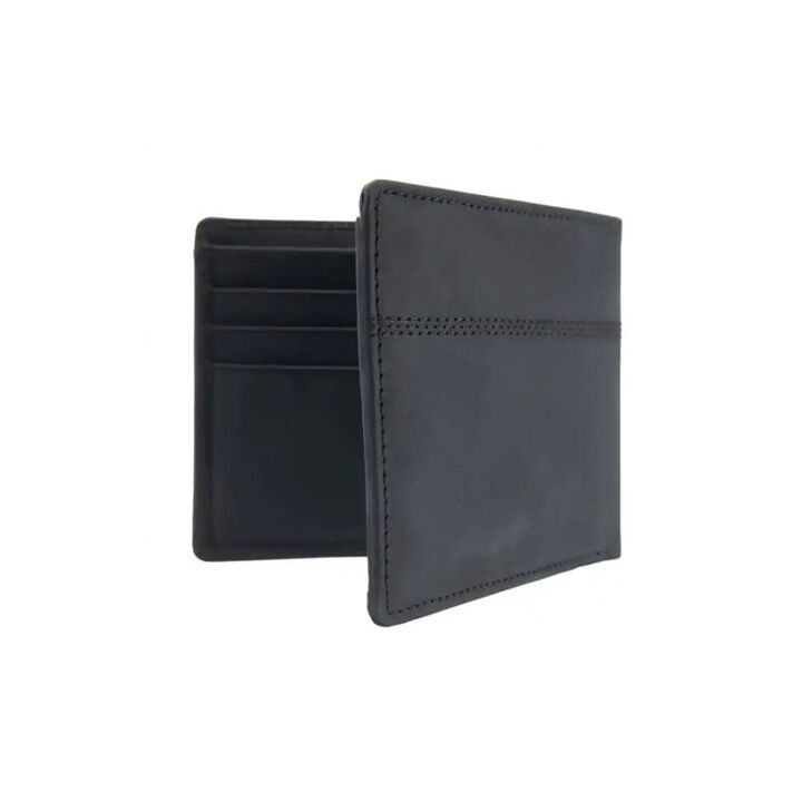 Carhartt Saddle Leather Bifold Wallet, One Size, Black, large image number 2