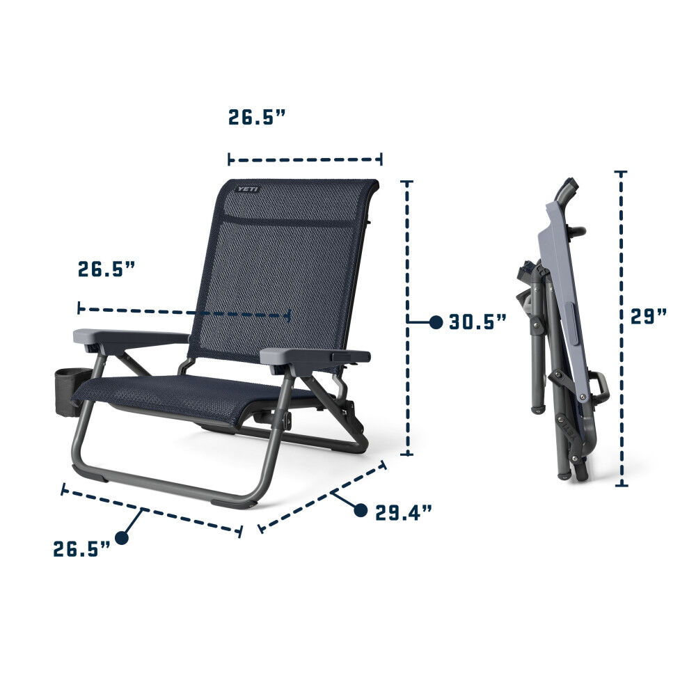 YETI Hondo Weather-Resistant Beach Chair Seafoam, large image number 10