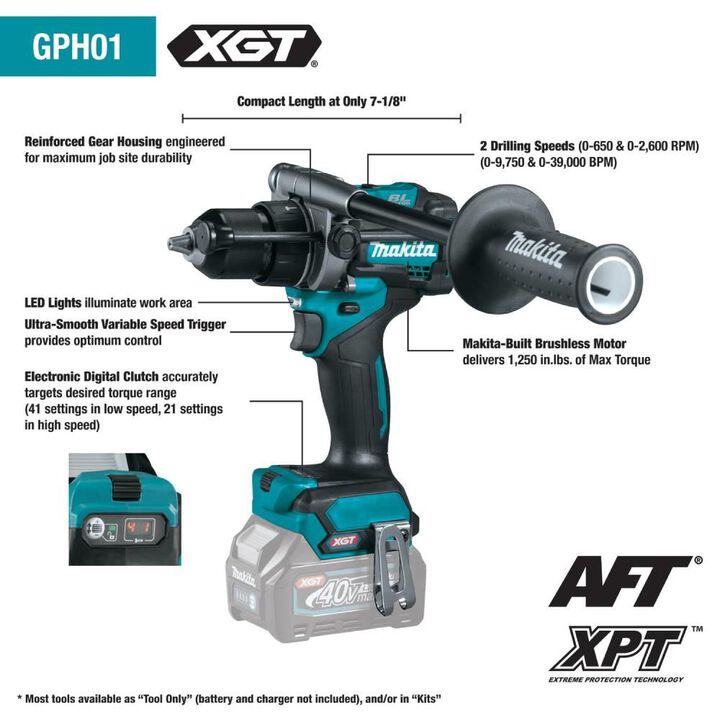 Makita 40V max XGT Brushless Cordless 5-Piece Combo Kit (4.0Ah), large image number 10