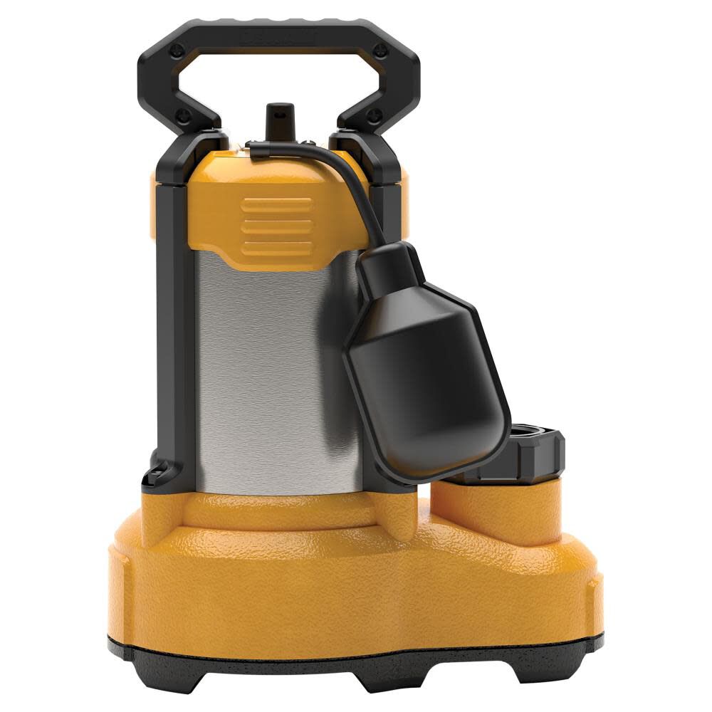 DEWALT 1 HP Stainless Steel/Cast Iron Submersible Sump Pump, large image number 2
