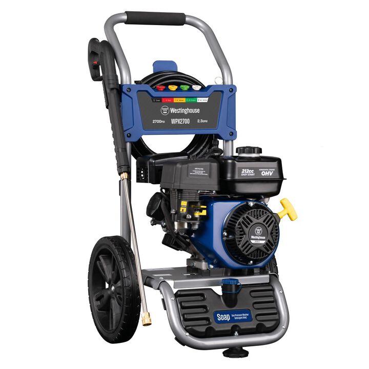 Westinghouse Outdoor Power 2700 PSI 2.3 GPM Gas Powered Cold Water Powered Pressure Washer with 5 Quick Connect Spray Nozzles