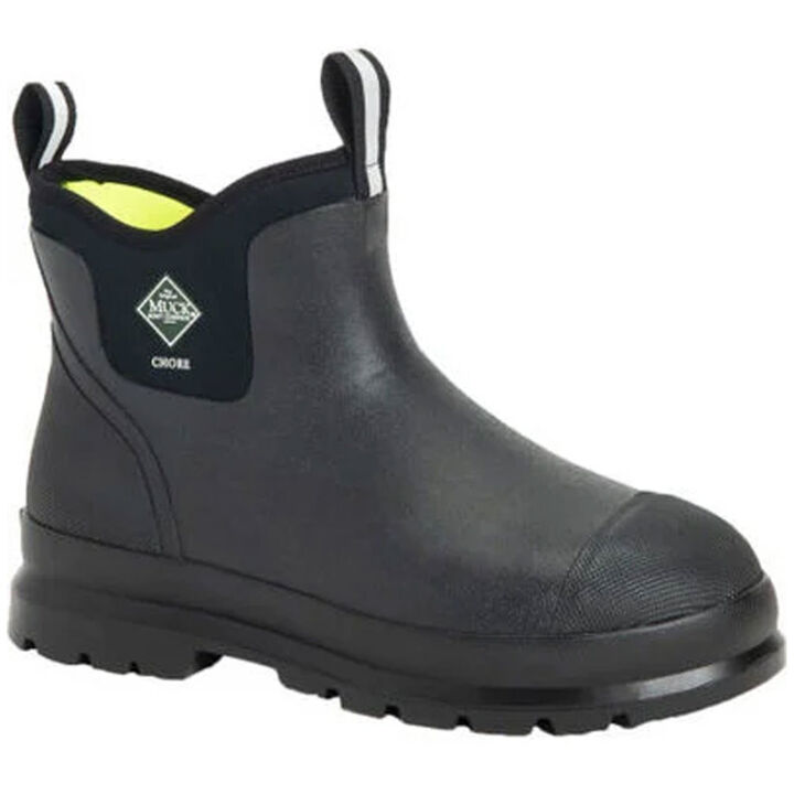 Muck Boots Mens Chore Chelsea Boots 6in Black Size 6