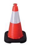 Vizcon Orange 18in Enviro-Cone with 6in Collar & Rubber Base, small image number 1