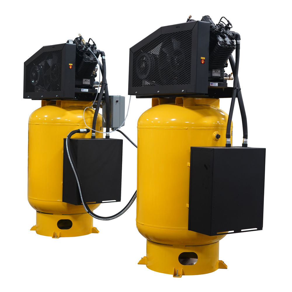 EMAX 230V 10HP 1PH 120 Gallon Alt Vertical Air Compressor with Radiator, large image number 4