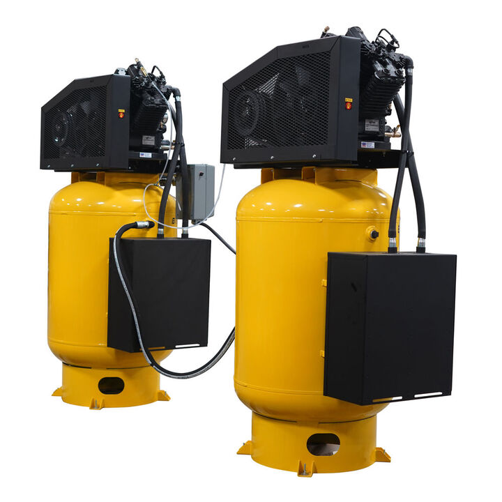 EMAX 230V 10HP 1PH 120 Gallon Alt Vertical Air Compressor with Radiator, large image number 3