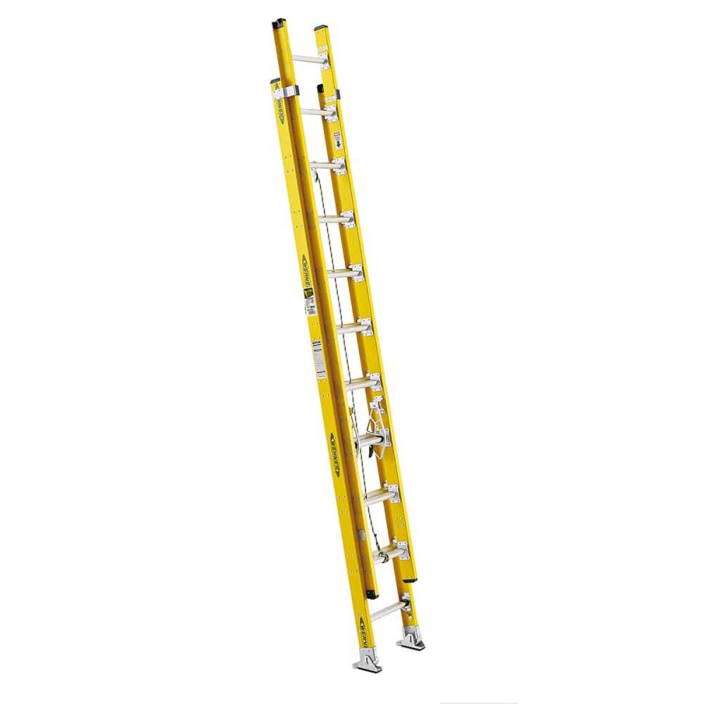 Werner 20-ft Fiberglass 375-lb Type IAA Extension Ladder, large image number 1