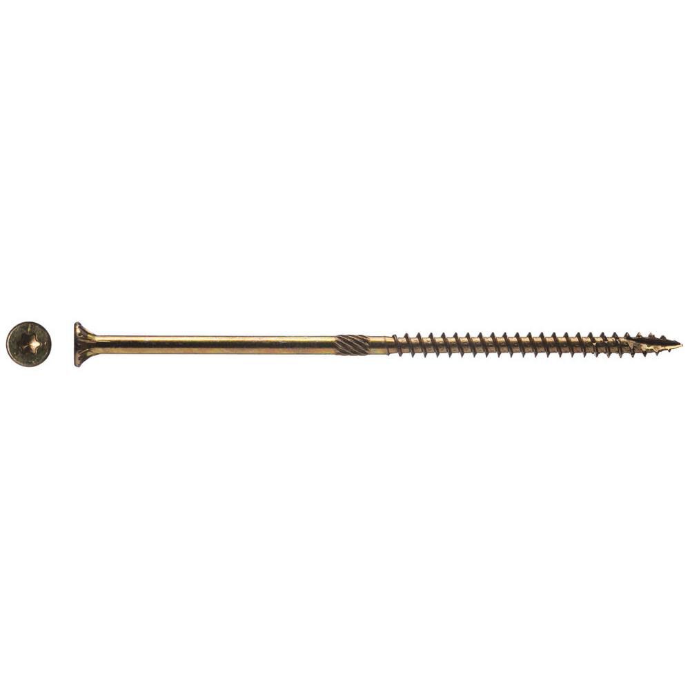 Western Builders Supply 5 In. Zinc Coated Flat Head Gold Interior Structural Wood Screw, large image number 1
