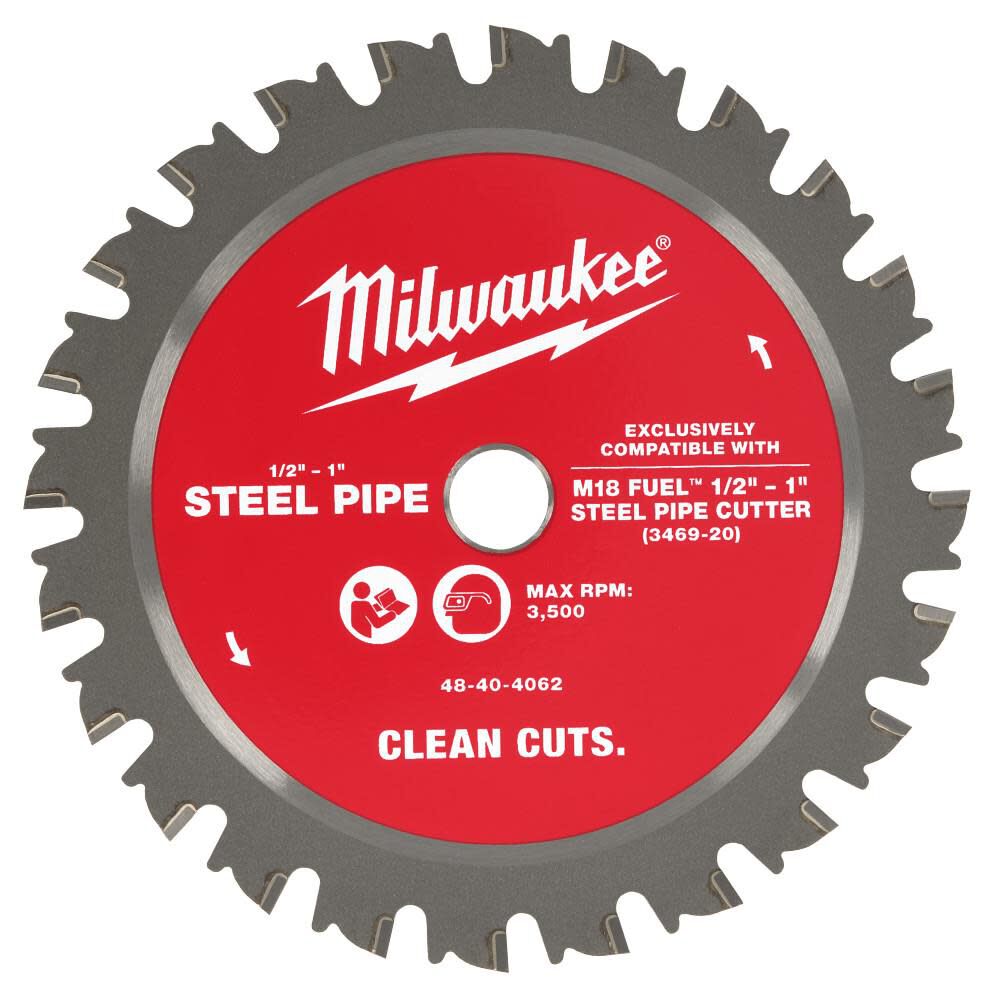 Milwaukee 1/2 Inch - 1 Inch Steel Pipe Cutting Blade, large image number 1