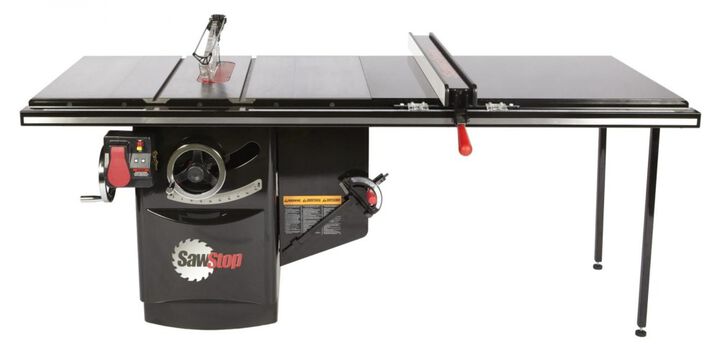 Sawstop 10 Inch 230V 5HP 3 Phase Cabinet Saw with 52 Inch T-Glide Rip Fence
