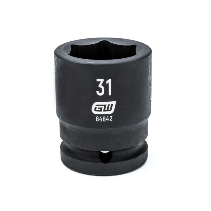 GEARWRENCH 3/4in Drive 31mm 6 Point Standard Impact Metric Socket