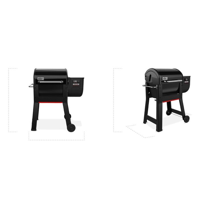 Weber Smoque 22 Inch Wood Fired Pellet Smoker, Black, large image number 10