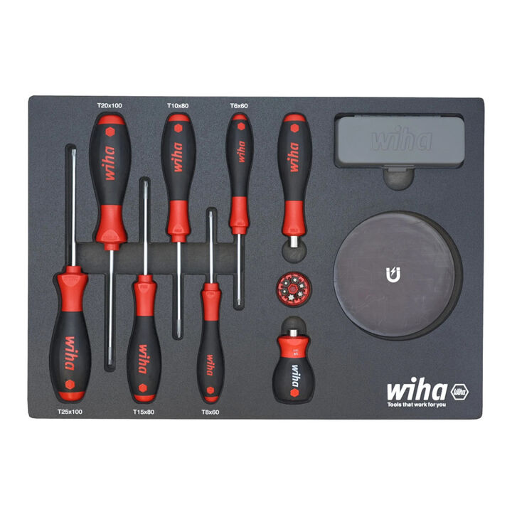Wiha Knife Maintenance Magnetic Workstation with 45 Piece Set