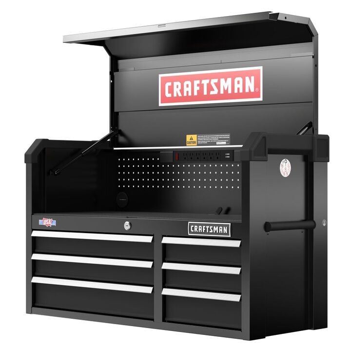 CRAFTSMAN S2000 Series 41 Inch Wide 6-Drawer Tool Chest, Black