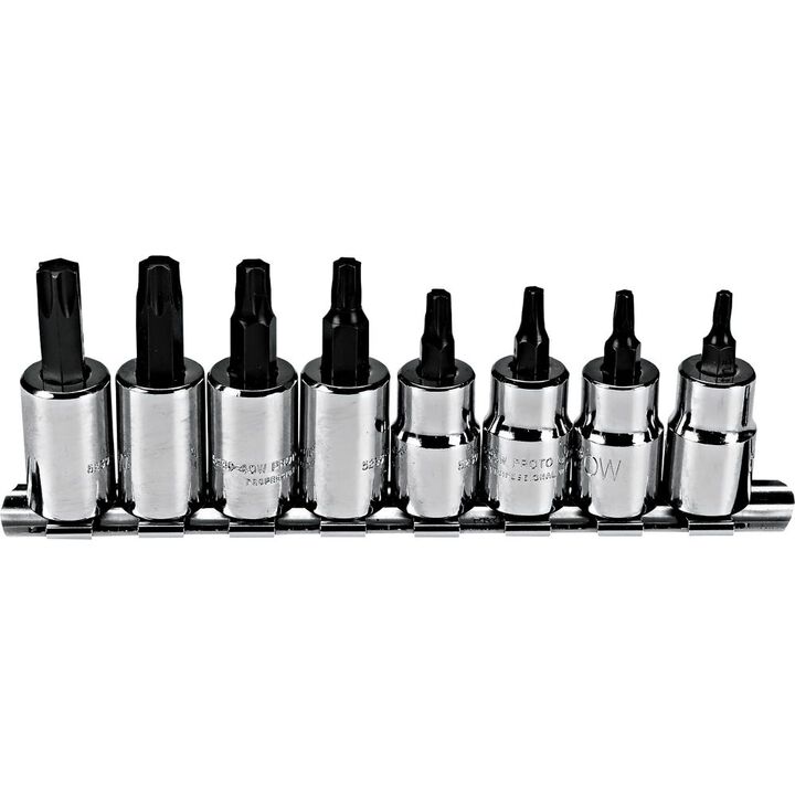 Proto 3/8 In Drive 8 Piece Torx Bit Socket Set