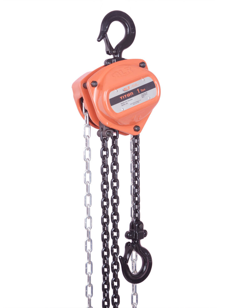 Atlas Lifting and Rigging TCH 1 Ton Chain Hoist 2200 lbs 30 Ft. Lift