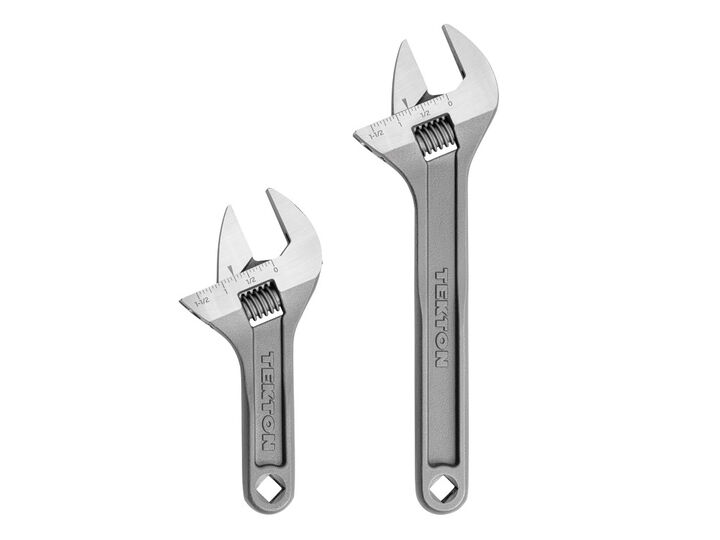Tekton Adjustable Wrench Set, 1-1/2 Inch Jaw Capacity, 2 Pieces (6, 9 Inch), large image number 1
