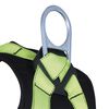 Peakworks Full Body Padded Safety Harness with 5-Point Adjustment Back Support, Back D-Ring, Buckles Hi-Vis Green/Black Universal, small image number 3