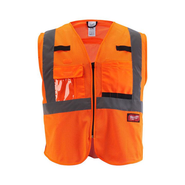 Milwaukee Class 2 High Visibility Mesh Safety Vest, swatch