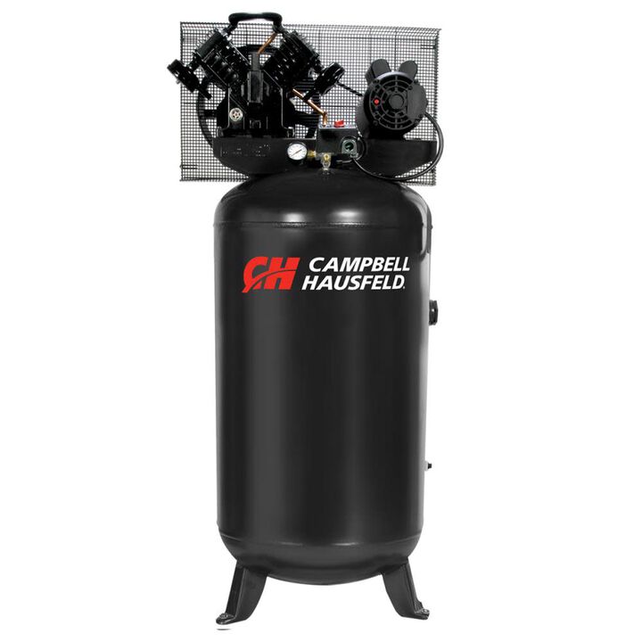 Campbell Hausfeld Air Compressor 80 Gallon Vertical 5 HP 22 Amps 1 Phase