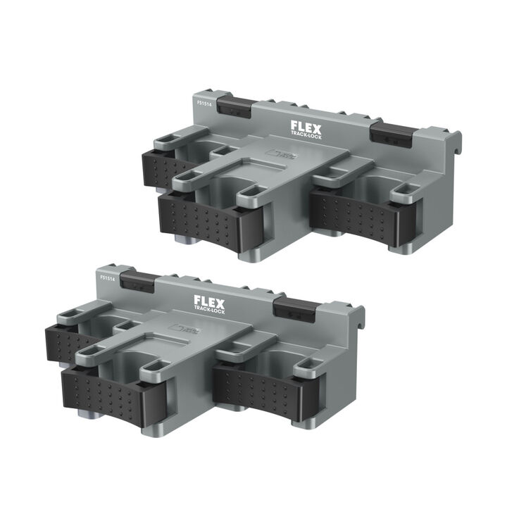 FLEX TRACK LOCK Triple Clamp Tool Mount 2 Pieces