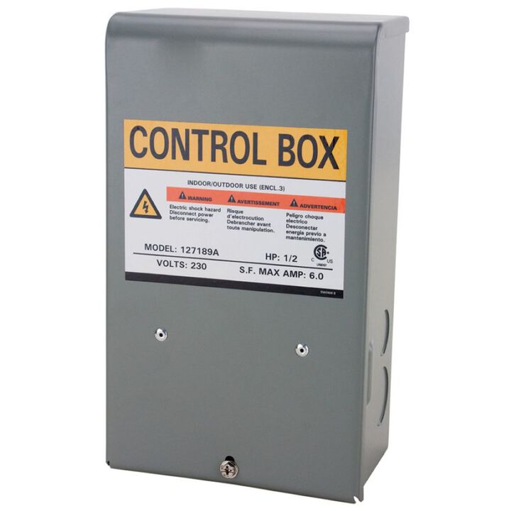 Star Water Systems Submersible Well Pump Control Box for 1/2HP Pump
