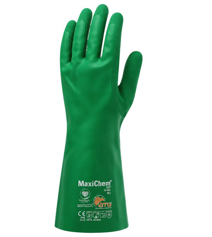 Protective Industrial Products ATG MaxiChem Cut Chemical Gloves Medium, large image number 2
