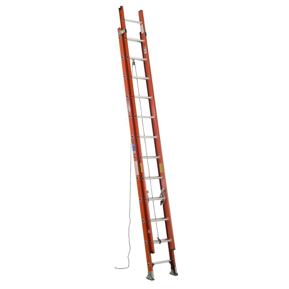 Werner Type IA Fiberglass D-Rung Extension Ladder 24', large image number 1