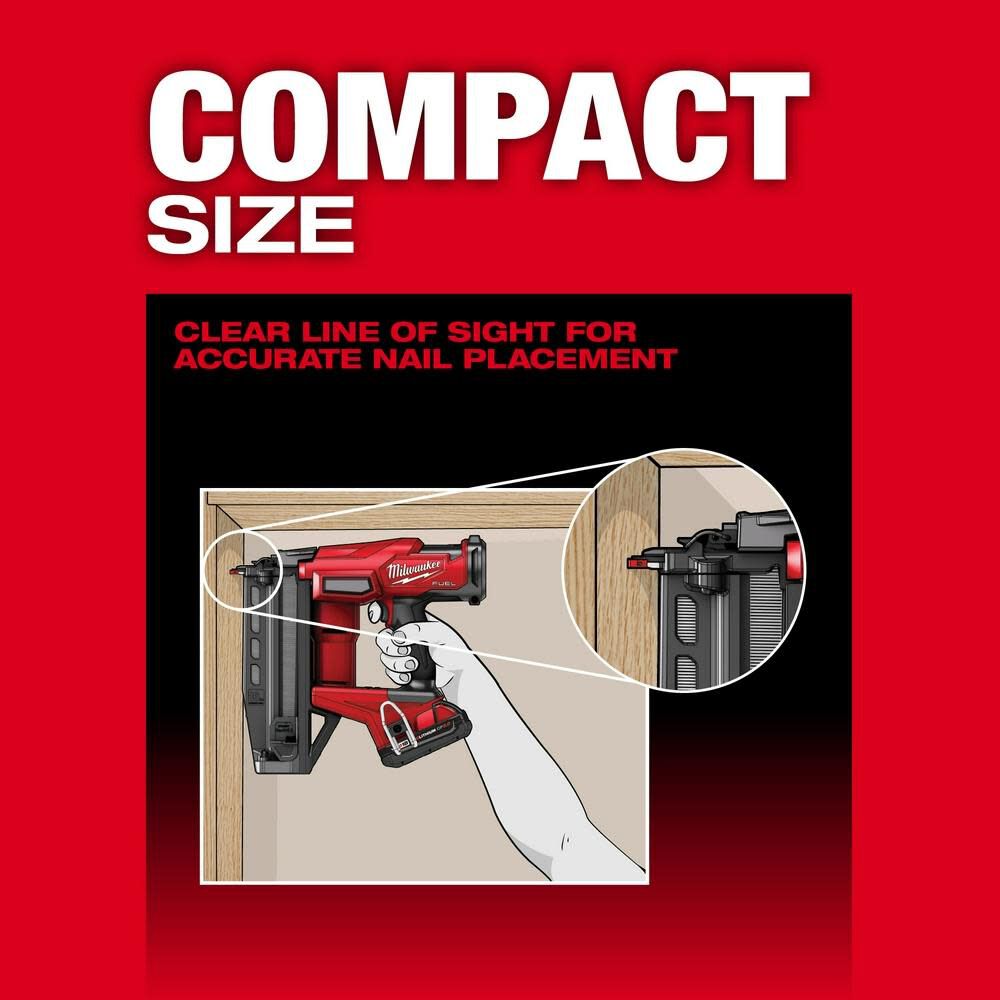 Milwaukee M18 FUEL 16 Gauge Straight Finish Nailer (Bare Tool), large image number 7