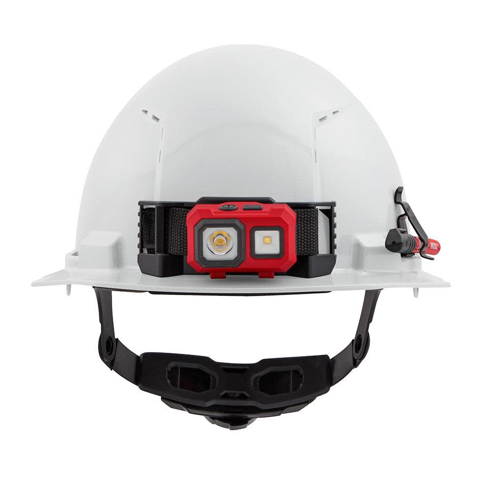 Milwaukee White Front Brim Vented Hard Hat with 6pt Ratcheting Suspension Type 1 Class C, large image number 12