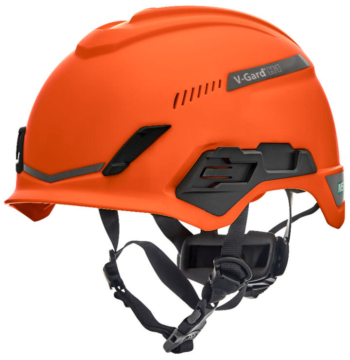 MSA Safety Works V Gard H1 Trivent Fas Trac III Pivot Safety Helmet, swatch