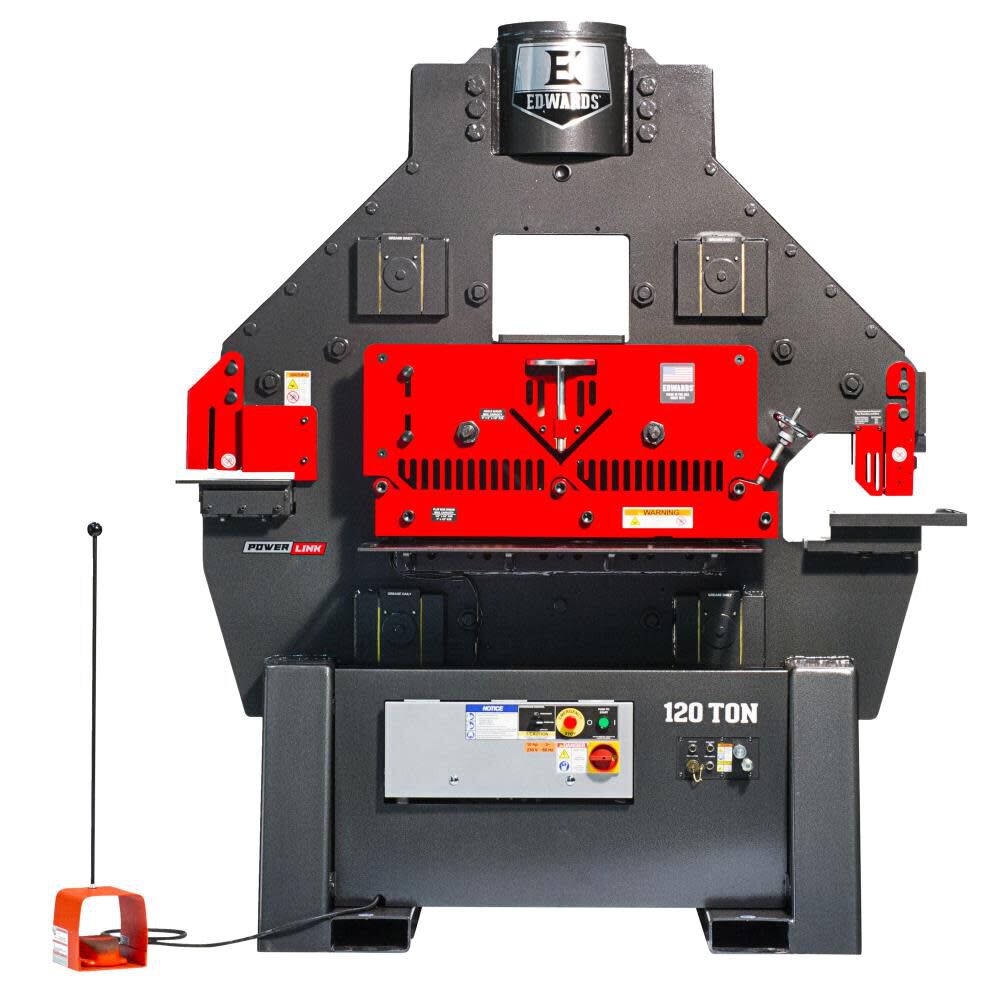 Edwards 120 Ton Ironworker 3 Phase 460v with PowerLink System, large image number 1