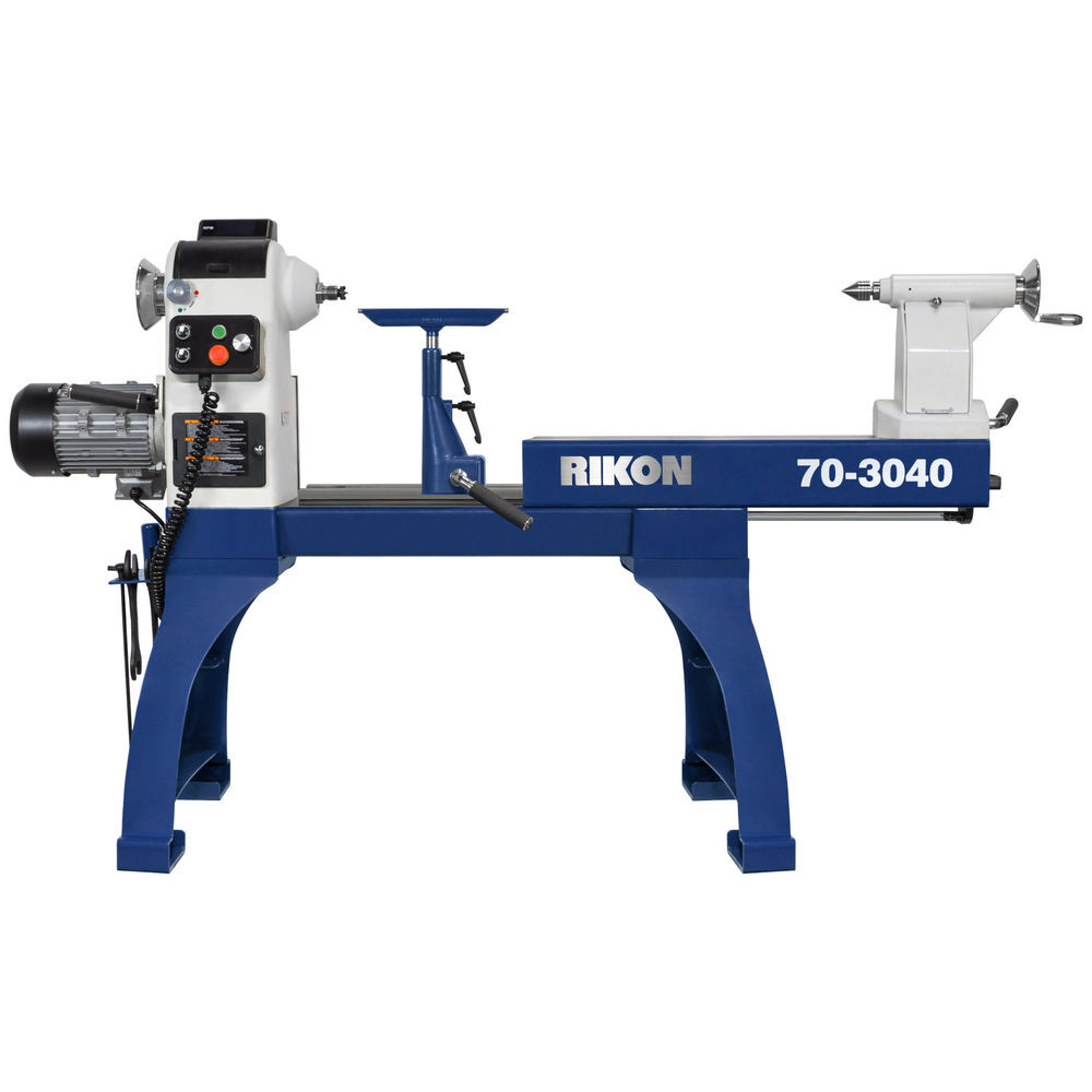 RIKON 30 In. x 40 In. Heavy Duty VSR Lathe with Sliding Bed, large image number 2