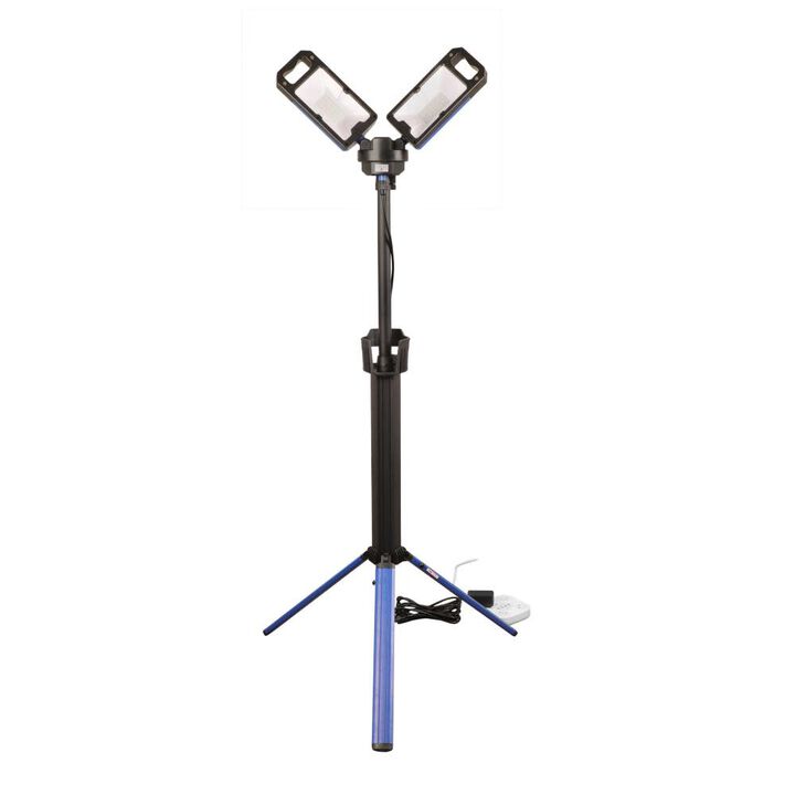 Voltec 5000 Lumen Tripod Work Light LED Dual Head Rechargeable