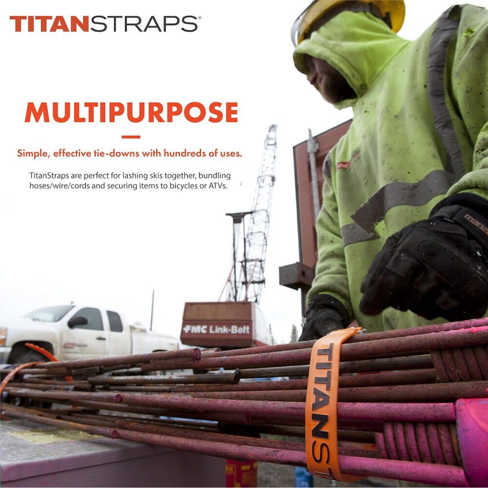 Titan Straps 20 Inch Red Polymer 70 Lbs Utility Strap with Aluminum Buckle, large image number 6