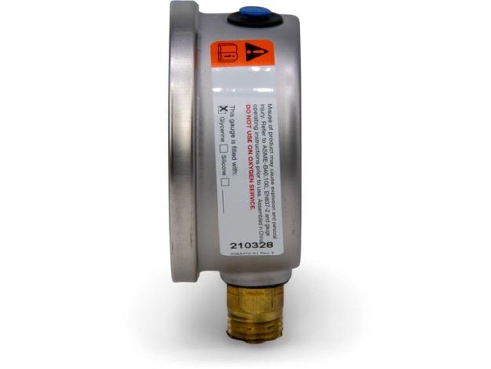 Enerpac 2.5 Inch 1000 PSI Glycerin Filled Pressure Gauge, large image number 4