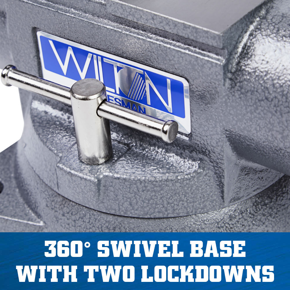 Wilton Tradesman 6-1/2 Round Channel Vise with Swivel Base, large image number 3