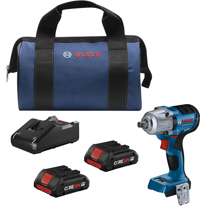 Bosch 18V 1/2 in Mid-Torque Impact Wrench Kit