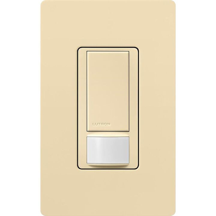 Lutron Maestro 120V 5A Gloss Ivory Triple Occupancy Motion Sensor Switch