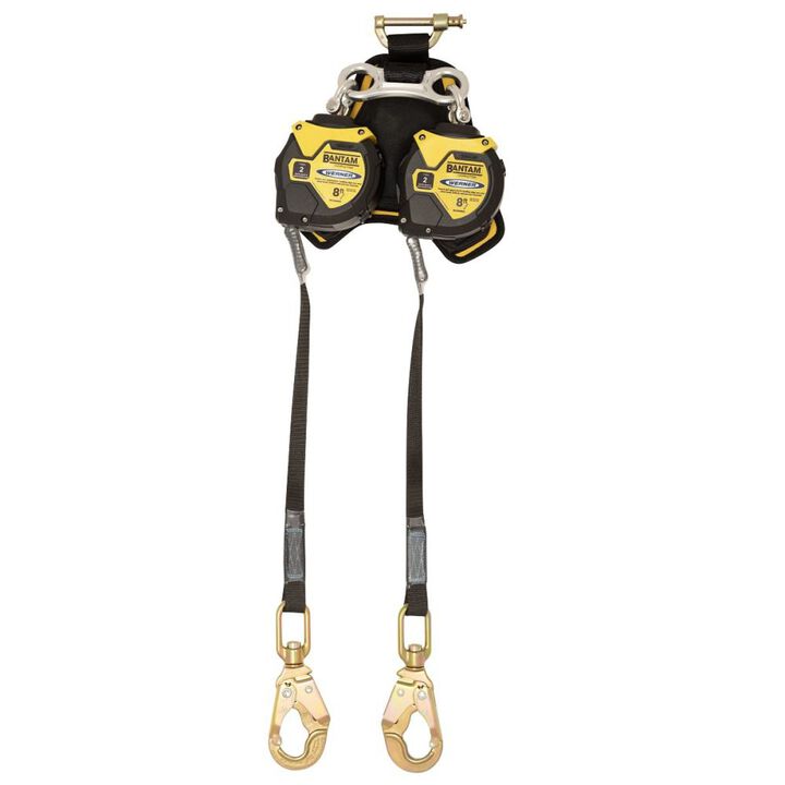 Werner 8 Ft. Twin Leg Self Retracting Lifeline with Steel Snap Hook