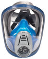 MSA Safety Works Advantage 3200 Full Face Mask Respirator Facepiece with Rubber Harness Medium, small image number 1