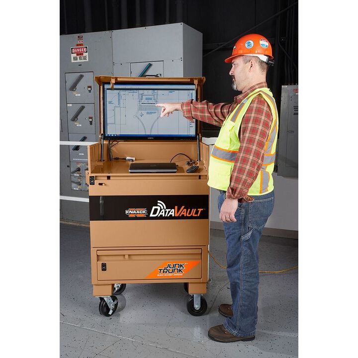 Knaack Model 118-M DataVault 150 Lbs Steel Mobile Digital Plan Station, large image number 20
