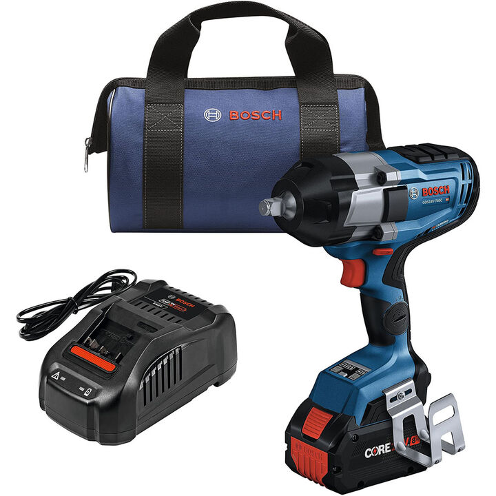 Bosch PROFACTOR 18V Impact Wrench 1/2in with Friction Ring Kit