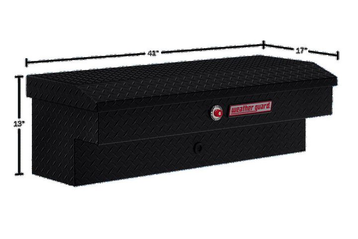 Weather Guard 41in Lo-Side Truck Tool Box Aluminum Gloss Black, large image number 4