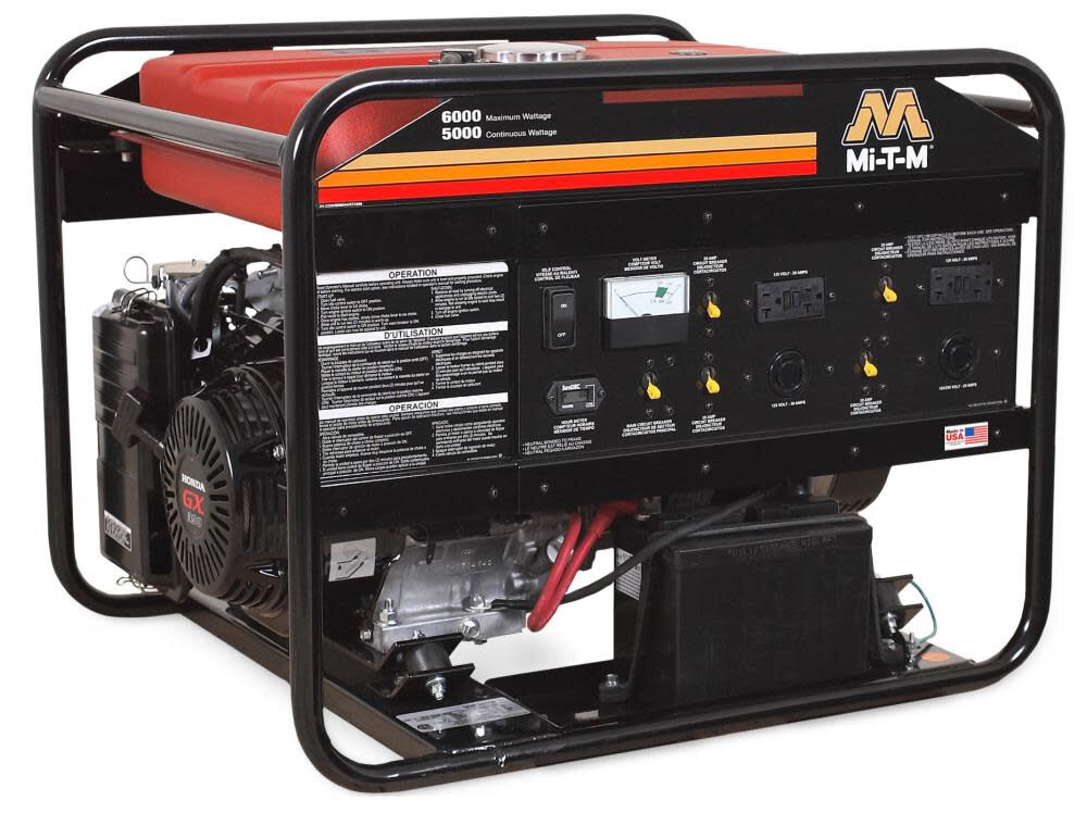 Mi T M 6,000 Watt Gas Powered 50-State Portable Generator, large image number 1