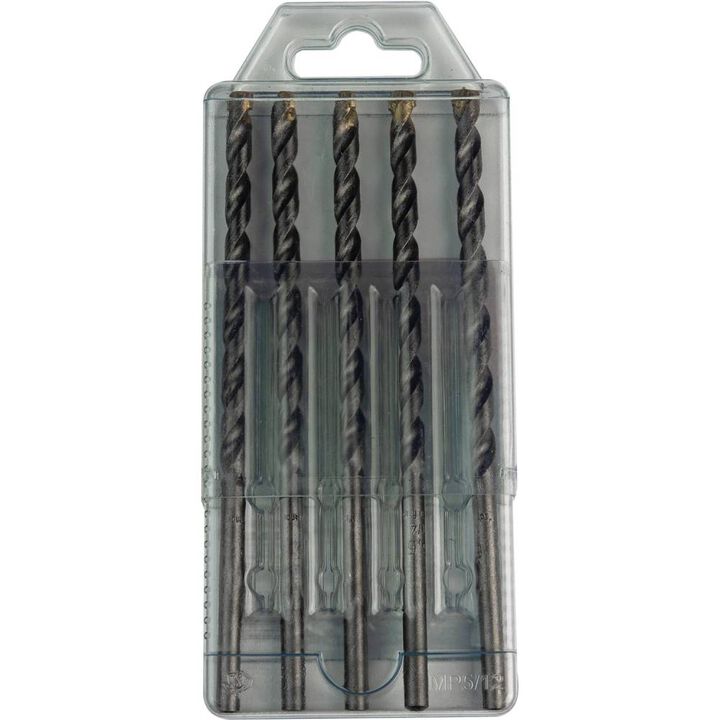 Makita Masonry Hammer Drill Bits 1/4in x 6in Carbide Tipped Percussion 5pk, large image number 1